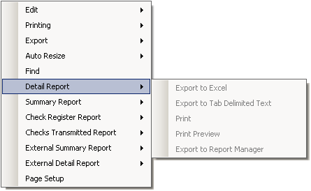 report options example