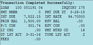 trancode0175results