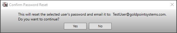 Confirm Password Reset Dialog