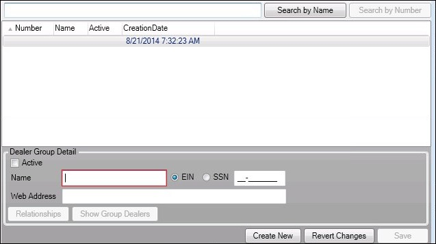 Dealer Group Detail Fields Now File Maintainable