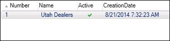 New Dealer Group in Dealer Groups List View