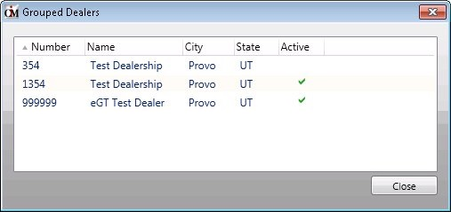 Grouped Dealers Dialog