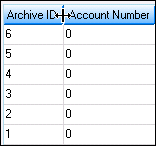 Archive Manager List View with Double-arrow Icon