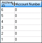 Archive Manager List View with Column Width Decreased
