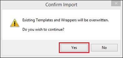 Confirm Import Dialog