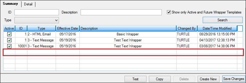 Template Removed from Wrappers Summary List View