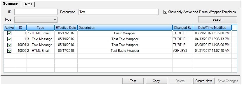 "Consumer" Entered in the Search Parameter Fields