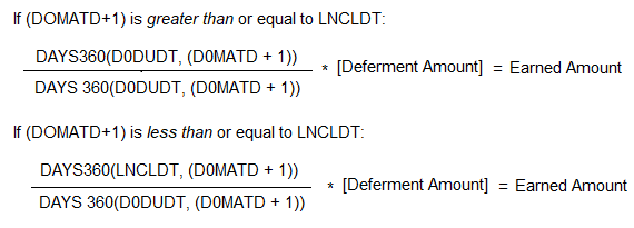 Loans Loan Screens Deferments Screen Deferment Codes