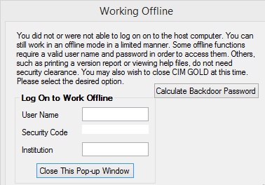 WorkingOffline