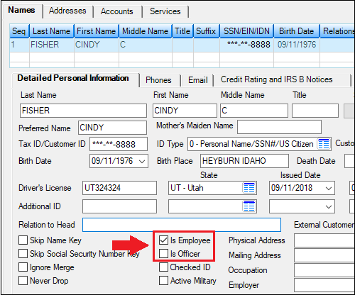 Customer Relationship Management > Households Screen > Names Tab > Detailed Personal Information Tab