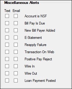 Miscellaneous Alerts Field Group