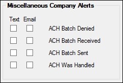 Miscellaneous Company Alerts Field Group