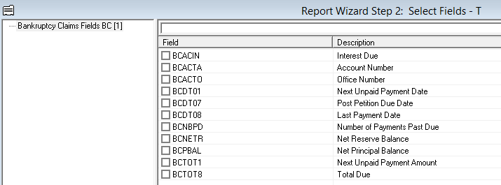 BankruptcyClaimsFieldsBCGW