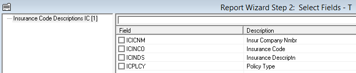 InsuranceCodeDescriptionsICGW