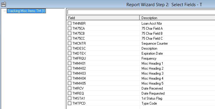 TrackingMiscItemsTM