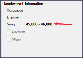 Figure 2: Names Tab on the Loans > Account Information > Account Detail Screen