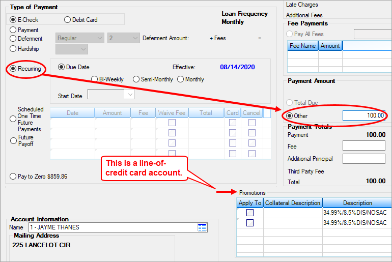 Figure 2: EZPay Screen