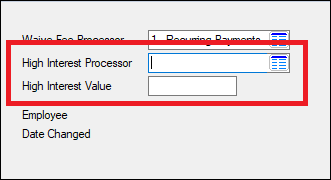 New High Interest Fields on the GOLD Services > Merchant ID Screen (GOLDPoint Systems Only)