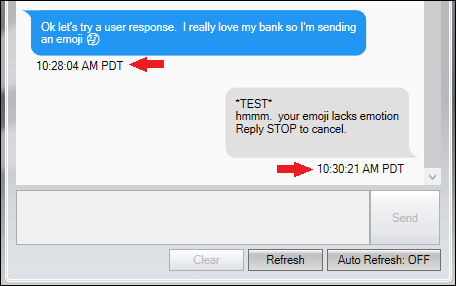 Timestamp and Time Zone Abbreviation on Text Message