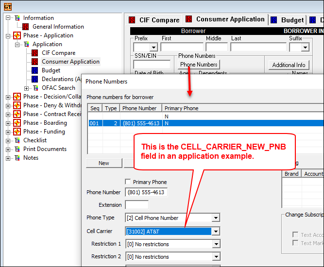 GOLDTrak PC Application Example
